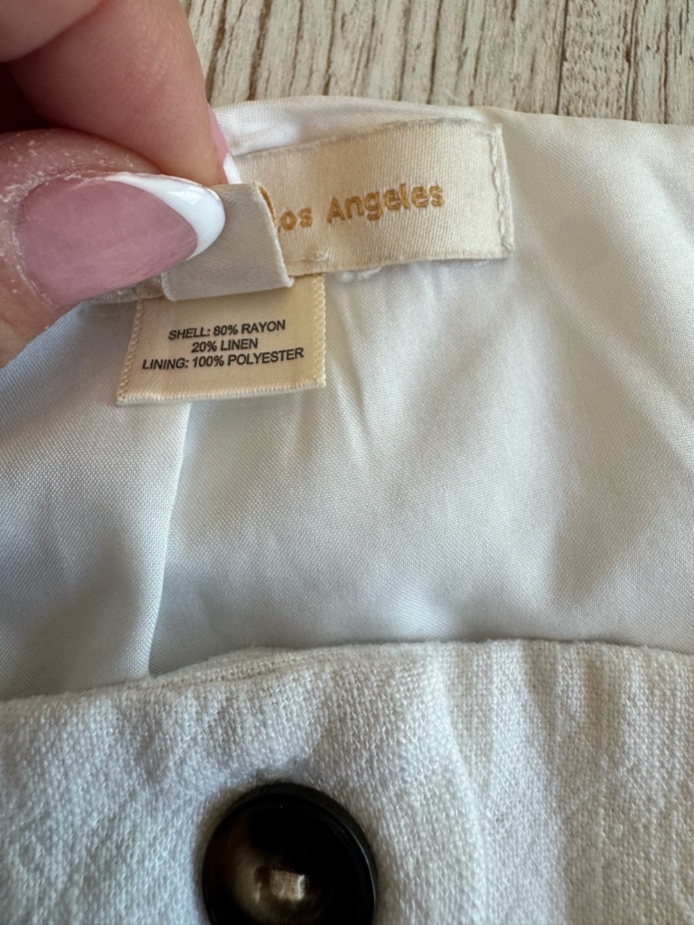 Monteau White Textured Vest Button-Front Spaghetti Strap Top M - Picture 7 of 8